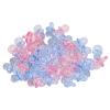 100 PCS Acrylic Pacifier, Mini Pacifier Mini Shower Pacifiers Favors Table Scatter Decoration for Birthday Shower Party Activities (Transparent Pink + Blue) view 1