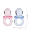 100 PCS Acrylic Pacifier, Mini Pacifier Mini Shower Pacifiers Favors Table Scatter Decoration for Birthday Shower Party Activities (Transparent Pink + Blue) view 3