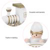 Christmas Set,Mini Wooden ToyCartoon Christmas Showcase Decoration (White Five Knots) view 4
