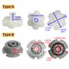 6PCS Tire Coupler/Axle Connector/Motor Assembly Hitch/Traction Bands/Tire Grip/Tires Adapter for Power Wheels Ride on Car Rubber Tires Upgrade Kit,1PCS Steering Motor Adapter for Power Wheels Upgrade view 3