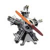 5 Cylinder Radial Engine Model Kit, Mini Internal Combustion Aircraft Machinery Working Motor Simulation Electric Metal DIY Assembly Physics, for Gifts Science Enthusiasts Education Educational Toys view 1
