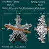 5 Cylinder Radial Engine Model Kit, Mini Internal Combustion Aircraft Machinery Working Motor Simulation Electric Metal DIY Assembly Physics, for Gifts Science Enthusiasts Education Educational Toys view 2