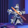 5 Cylinder Radial Engine Model Kit, Mini Internal Combustion Aircraft Machinery Working Motor Simulation Electric Metal DIY Assembly Physics, for Gifts Science Enthusiasts Education Educational Toys view 3