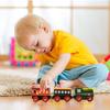 Gift Boutique Wooden Train Cars 9 Piece Collection of Magnetic Trains and Wood Engine and Vehicles Compatible with All Major Brands, A Deluxe Railway Set for Kids view 3