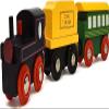 Gift Boutique Wooden Train Cars 9 Piece Collection of Magnetic Trains and Wood Engine and Vehicles Compatible with All Major Brands, A Deluxe Railway Set for Kids view 4