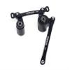 KEBEILEE CNC Alu7075 Servo Steering Bell Crank Kit for Losi 8IGHT-X Super Lasernut 1/6 8S (Black) view 1