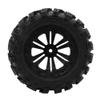 4pcs Rubber Tire Nylon Wheel Hubs Enhance Appearance for 1/10 Scale RC Car ZD Racing view 1