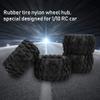 4pcs Rubber Tire Nylon Wheel Hubs Enhance Appearance for 1/10 Scale RC Car ZD Racing view 3