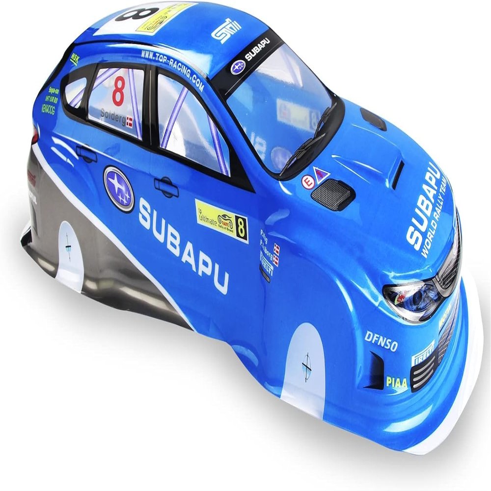 1/10 Scale RC Drift Racing Touring On Road Car Painted Body Shell, Subaru STI Style, Blue
