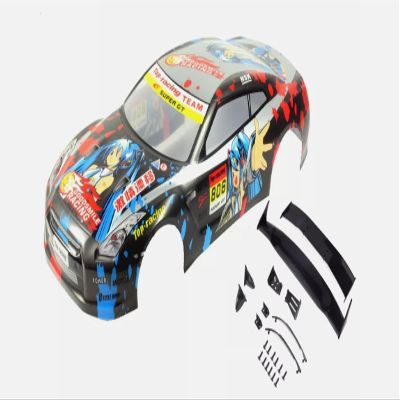 1/10 Scale RC Drift Racing Touring On-Road Car Painted PVC Body Shell with Tail Wing, Nissan GTR