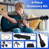 41in Acoustic Guitar - Guitar Kit with Case, Strap, Capo, Spare Strings, and Picks - Beginner Guitars for Kids and Adults by Hey Play (Blue) view 2