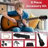 41in Acoustic Guitar - Guitar Kit with Case, Strap, Capo, Spare Strings, and Picks - Beginner Guitars for Kids and Adults by Hey Play (Brown) view 2
