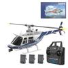 C138 RC Helicopter for Adults, 2.4G 1/30 6CH RC Military Helicopter with 6-axis Gyro 6G/3D Flips & One Key Take Off/Landing Remote Control Airplane Toys for Beginners - RTF (Blue (3 Batteries)) view 1