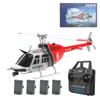 C138 RC Helicopter for Adults, 2.4G 1/30 6CH RC Military Helicopter with 6-axis Gyro 6G/3D Flips & One Key Take Off/Landing Remote Control Airplane Toys for Beginners - RTF (Red (4 Batteries)) view 1
