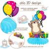 11pcs Sea Otter Party Honeycomb Centerpieces Cute Otter Birthday Party Decorations Ocean Sea Animal Party Honeycomb Centerpieces for Funny Otter Theme Birthday Baby Shower Supplies view 3