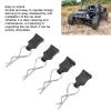 4pcs RC Body Clips with Pull Tabs, Upgrade Parts R Pin Clips Replacement for All 1/8 1/10 1/12 Scale Axial Arrma HSP HPI Himoto RC Car Truck Buggy Part view 2