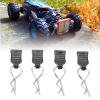 4pcs RC Body Clips with Pull Tabs, Upgrade Parts R Pin Clips Replacement for All 1/8 1/10 1/12 Scale Axial Arrma HSP HPI Himoto RC Car Truck Buggy Part view 4
