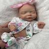 Abenduot 10inch Full Body Silicone Baby Doll Realistic Painted Silicone Reborn Baby Dolls Anatomically Correct Girl Dolls view 2