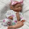 Abenduot 10inch Full Body Silicone Baby Doll Realistic Painted Silicone Reborn Baby Dolls Anatomically Correct Girl Dolls view 4