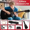 41in Acoustic Guitar - Guitar Kit with Case, Strap, Capo, Spare Strings, and Picks - Beginner Guitars for Kids and Adults by Hey Play (Black) view 2