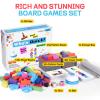 QianShouYan Wooden Block Game 120Pcs Fast-Paced Stacking Building Block Game Challenging Board Games for Kids 1 to 6 Players Color Block Puzzles Party Games for Ages 4+ Blue view 2
