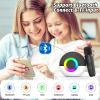 goopow Mini Karaoke Machine Speaker for Kids Adults, Portable Bluetooth Microphone Song Toys with LED Light, Best Chritmas Birthday Festival Gift for 3 4 5 6 7 8+ Year Old Girls Boys (Black-2 Mic) view 4