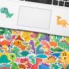 100pcs Dinosaur Stickers for Kids, Cute Waterproof Cartoon Dinosaur Stickers for Kids Water Bottle, for Teen Girl Scrapbook Laptop Skateboard Computer Stationery Luggage, Teaching Rewards view 3