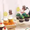 24 Pack Christmas Cupcake Toppers Gingerbread Man Santa Claus Snowman Cupcake Picks Christmas Eve Party Baby Shower Birthday Party Cake Decorations Supplies view 3