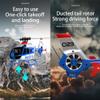 C123 RC Helicopter EC135 Remote Control Helicopter for Adults, 1:36 6CH 2.4GHz RTF RC Aircraft with 6-Axis Gyro, Altitude Hold, One Key Take Off/Landing for Beginners (Blue(2 Batteries) view 2