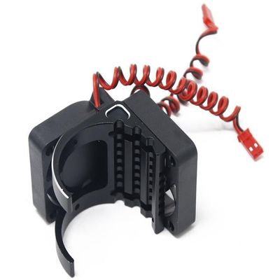 42mm Dual Fan Motor Cooling Fan Heat Sink for Traxxas 1/10 for MAXX for E-Revo E-Maxx for Summit Arrma 1/8 for Kraton for Talion for Typhon for RC Car(Black)