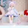 1/4 BJD Doll Kawaii Doll Move Joints Handmade Makeup Cute 18 Inches Collectible Cartoon Dress up Dolls Best Gift (C) view 3