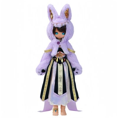 1/4 BJD Doll Kawaii Doll Move Joints Handmade Makeup Cute 18 Inches Collectible Cartoon Dress up Dolls Best Gift (D)