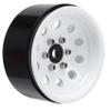 113g/pcs Metal 1.9" Beadlock Wheel Rim Wheel Hub for 1/10 for RC Crawler Car Axial SCX10 for Traxxas TRX4 RC4WD D90 Redcat Gen8(Silver) view 3