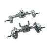 HLSONHENGM for FMS FCX24 Metal Portal Axle Complete Front and Rear Axle 1/24 for RC Car Upgrade Parts Accessories(Front Rear Grey) view 1