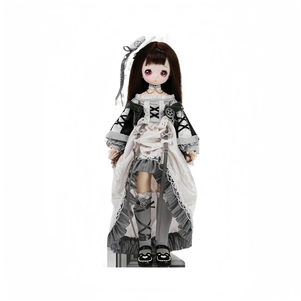 1/4 BJD Doll Kawaii Doll Move Joints Handmade Makeup Cute 18 Inches Collectible Cartoon Dress up Dolls Best Gift (A)