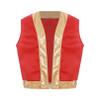 iiniim Kids Halloween Toad Vest Arabian Prince Open Front Waistcoat Cartoon Captain Costume for Carnival Party Cosplay Red 14 Years view 1
