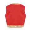 iiniim Kids Halloween Toad Vest Arabian Prince Open Front Waistcoat Cartoon Captain Costume for Carnival Party Cosplay Red 14 Years view 2