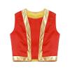 iiniim Kids Halloween Toad Vest Arabian Prince Open Front Waistcoat Cartoon Captain Costume for Carnival Party Cosplay Red 14 Years view 3