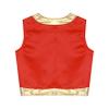 iiniim Kids Halloween Toad Vest Arabian Prince Open Front Waistcoat Cartoon Captain Costume for Carnival Party Cosplay Red 14 Years view 4