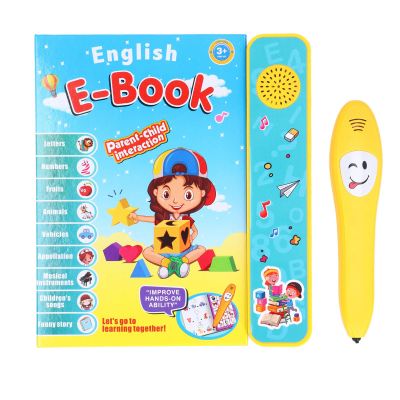 Electronic Learning Talking Book, Children Interactive ABC Sound Book for Vocabulary Speech Learning