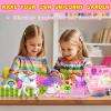 Unicorn Terrarium Kit for Kids, Unicorn Toys for Girls Age 4-6, Arts and Crafts Birthday Gift for Kids Ages 4 5 6 7 8 9 10 Year Old, Unicorn Academy Toys with Remote LED Night Light view 3