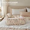 Blissful Diary Floral Diaper Caddy Organizer, Stylish Nursery Storage Basket, Gift for Baby Shower, Baby Registry Must Have, Newborn Essentials, Pastoral Daisy view 4