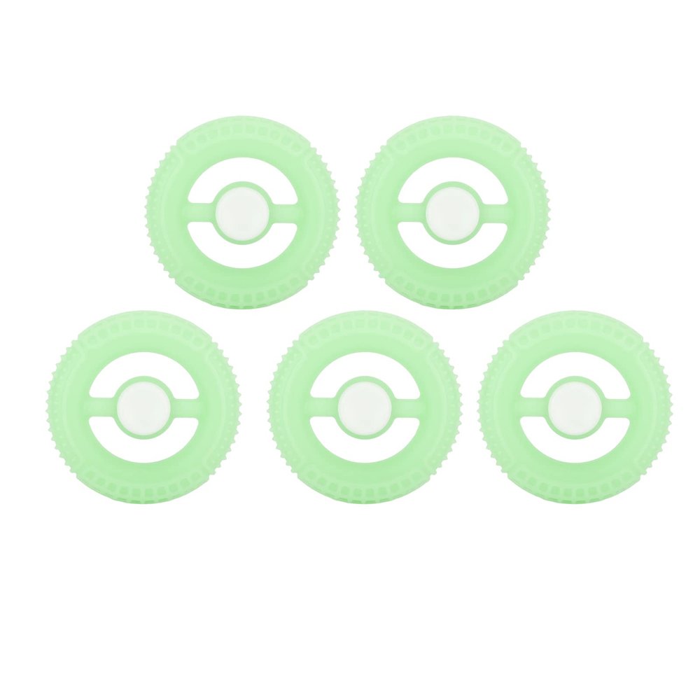 5pcs Rotating Round Grip Tire Shape Rotating Gyro Grip for Stress Relief (Green)