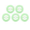 5pcs Rotating Round Grip Tire Shape Rotating Gyro Grip for Stress Relief (Green) view 1