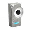 Ferrofluid Display Lamp with Music Sync, Steam Toy Symbiote in a Bottle, Magnetic Liquid Decor for Desk, Medium Size, Dancing Ferrofluid Speaker Mate Music Lamp, Imitation Wood Grain(Grey) view 1