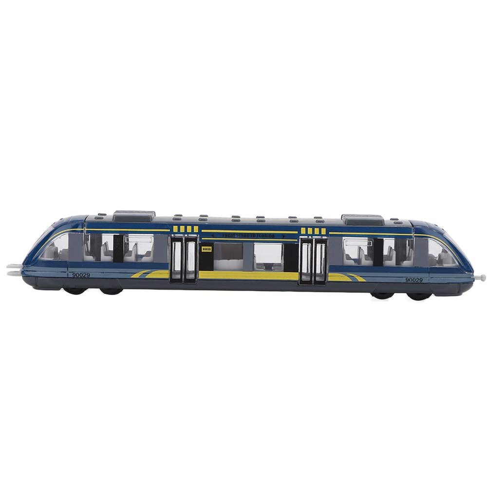 Children Educational Toy Train, High Speed Engine Die Cast Simulation Model Train Model for Kids (Blue)