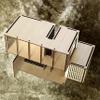 1:24 Miniature Panorama House, Wooden Dollhouse, Diy Kit view 3