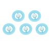 5pcs Rotating Round Grip Tire Shape Rotating Gyro Grip for Stress Relief (Blue) view 1