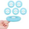 5pcs Rotating Round Grip Tire Shape Rotating Gyro Grip for Stress Relief (Blue) view 2