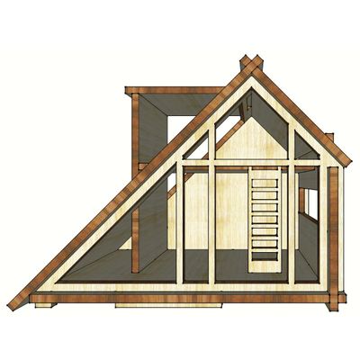 1:24 Miniature Cabin Type01, Wooden Dollhouse, Diy kit